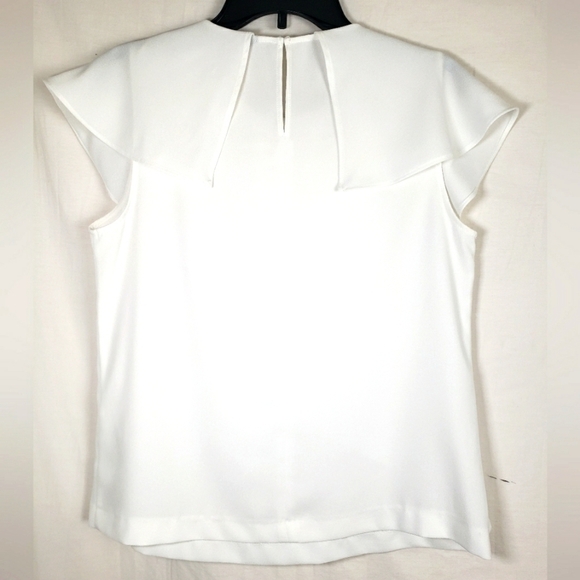 Zara Basic White Collared Shirt Sz M - Picture 4 of 7
